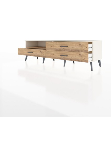 Hyperion Tv Ünitesi Tek Raflı 3 Çekmeceli 176X44X51 Aytaşı-Çam/çam modelleri