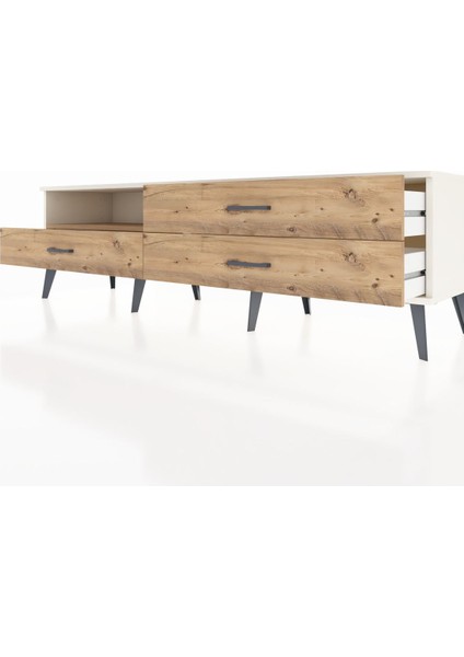 Hyperion Tv Ünitesi Tek Raflı 3 Çekmeceli 176X44X51 Aytaşı-Çam/çam fırsatları