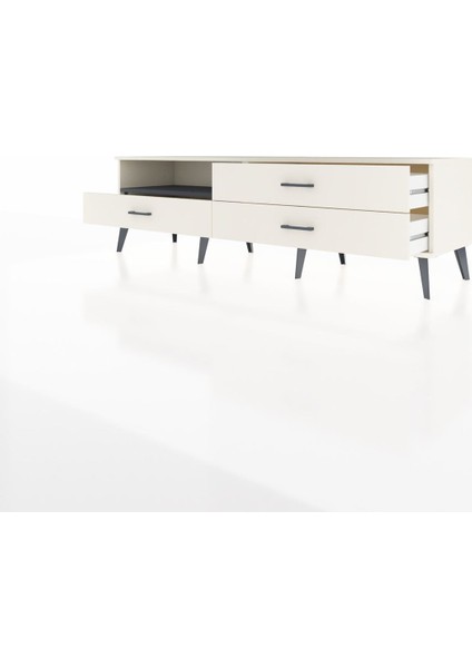 Hyperion Tv Ünitesi Tek Raflı 3 Çekmeceli 176X44X51 Aytaşı-Antrasit/aytaşı modelleri