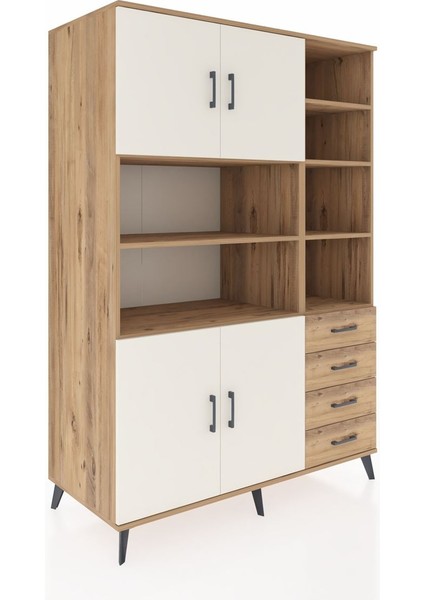 Kronos Dolap 9 Raflı 4 Çekmeceli 4 Kapaklı 132X59X195 Çam-Aytaşı/çam fiyatları