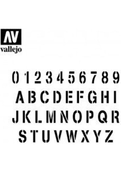 ST-LET002 1/35 Rakam ve Harf Şemalı Esnek Boya Şablonu fiyatları