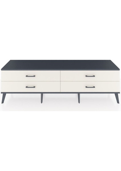 Hyperion Tv Ünitesi 4 Çekmeceli 176X44X51 Çam-Antrasit/aytaşı