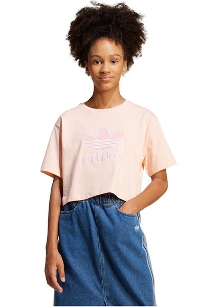 Originals JC9138 Big Logo Execution Kids Oversize Crop Tişört