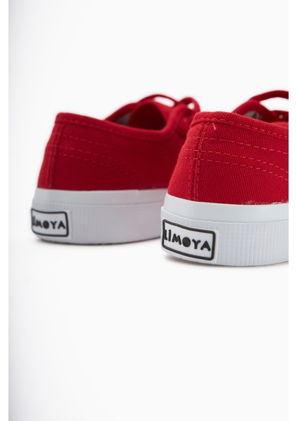 Timon Kırmızı Rahat Taban Keten Sneakers indirimleri