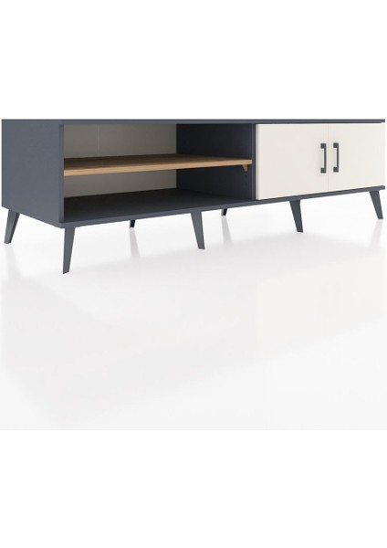 Kronos Tv Ünitesi 2 Raflı 2 Kapaklı 176X59X51 Antrasit-Aytaşı/çam fiyatları