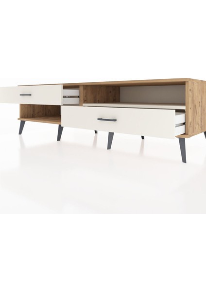 Kronos Tv Ünitesi Tek Raflı 2 Çekmeceli 176X59X51 Çam-Aytaşı/aytaşı fırsatları