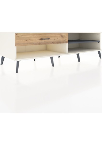 Kronos Tv Ünitesi Tek Raflı Tek Çekmeceli 176X59X51 Aytaşı-Antrasit/çam fiyatları