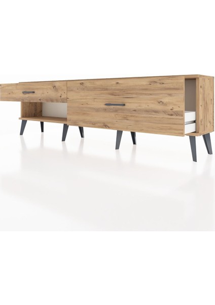 Arges Tv Ünitesi 2 Çekmeceli 176X30X51 Çam-Çam/çam fırsatları