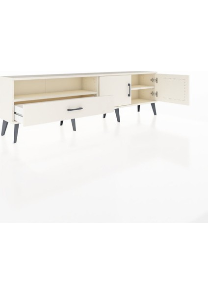 Arges Tv Ünitesi 2 Raflı Tek Çekmeceli 2 Kapaklı 176X30X51 Aytaşı-Aytaşı/aytaşı indirimleri