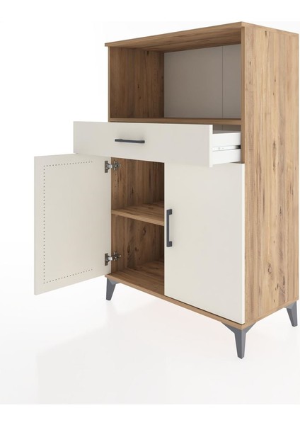 Hyperion Dolap 2 Raflı Tek Çekmeceli 2 Kapaklı 88X44X134 Çam-Aytaşı fırsatları