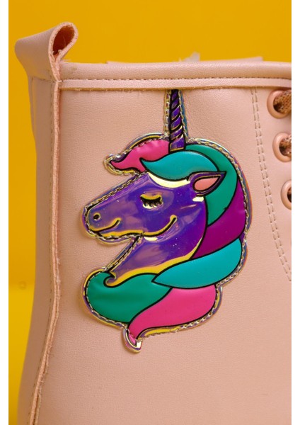 Darine Pudra Unicorn Patchli Bağcıklı Çocuk Bot fiyatları