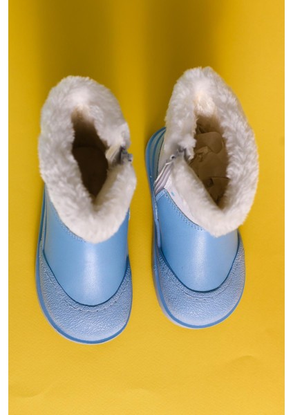 Hannah Mavi Çizgi Karakter Baskılı Içi Kürklü Çocuk Bot fırsatları