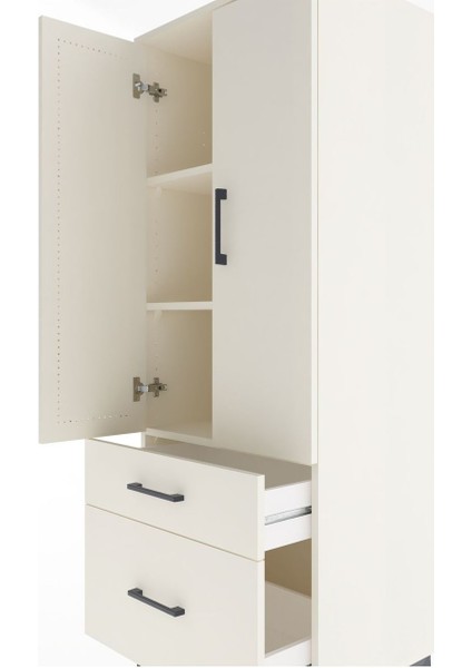 Hyperion Dolap 3 Raflı 2 Çekmeceli 2 Kapaklı 60X44X163 Aytaşı-Aytaşı indirimleri