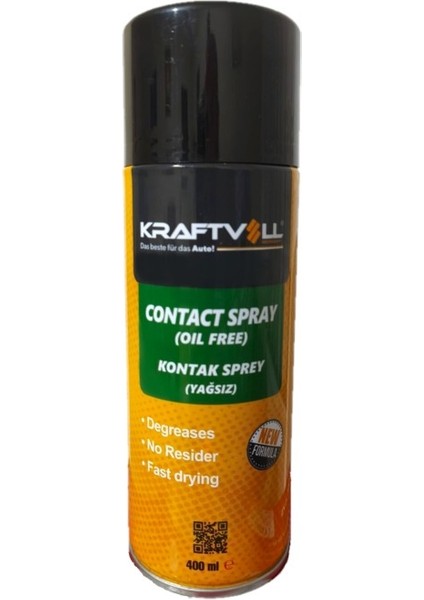 Yağsız Kontak Devre Temizleme Spreyi 400 ml