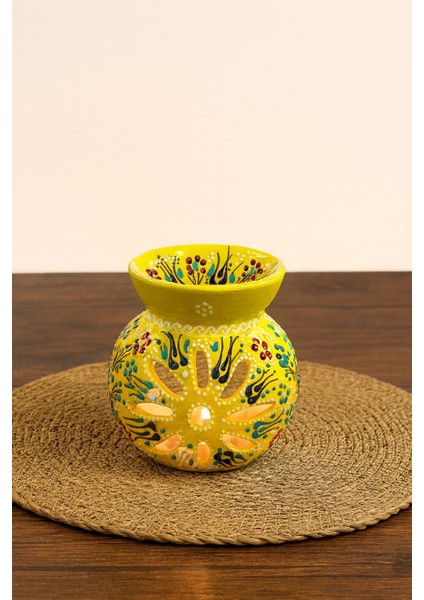 Seramik Buhurdanlık – Renkli Aromaterapi Yağ Yakıcı & Koku Dağıtıcı – Dekoratif Ev Hediyesi – Mireva Handmade