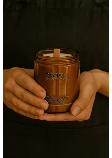 : Oxygen : Amber Cam Kavanozda : Kokulu Soya Mum (Limon, Bergamot, Iris Çiçeği, Ylang Ylang) modelleri
