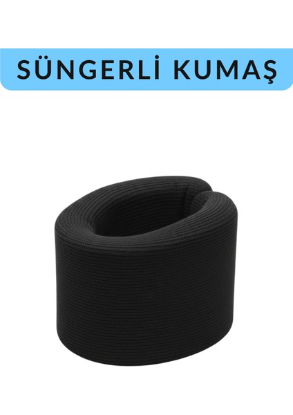 Ayarlanabilir Boyunluk | Süngerli Kumaş | Anatomik Tasarım | Ayarlanabilir Cırtlı | Siyah Boyunluk fırsatları