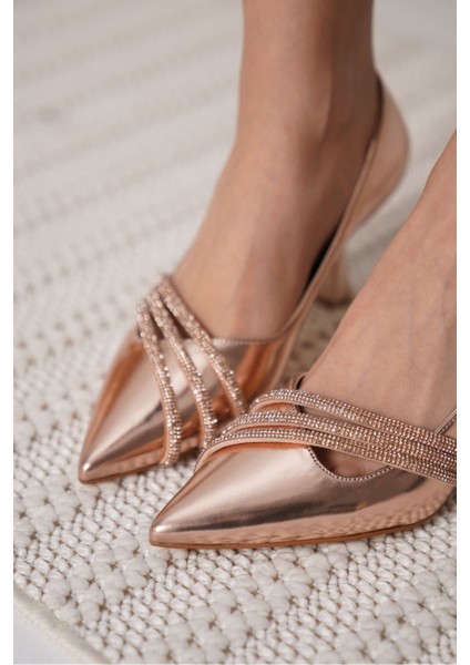 Klay Rose Gold Rugan Kadın Topuklu Ayakkabı fırsatları
