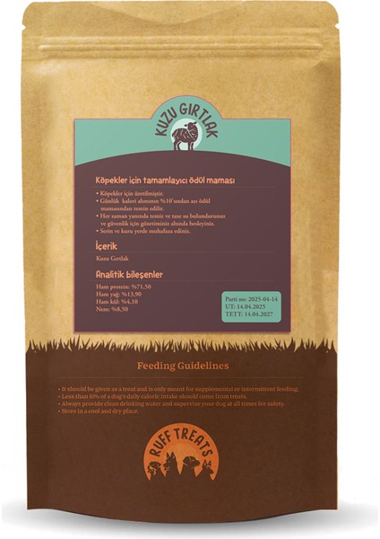 Kurutulmuş Ödül Maması Kuzu Gırtlak - 100GR. fiyatları