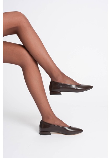 Louise Kadın Acı Kahve Günlük Kısa Topuklu Ayakkabı fırsatları
