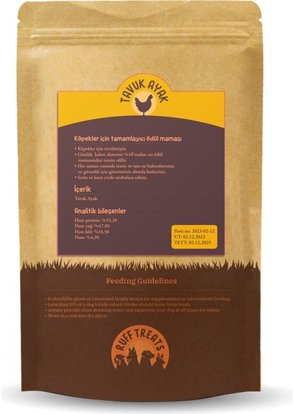 Kurutulmuş Ödül Maması Tavuk Ayak 100GR. fiyatları