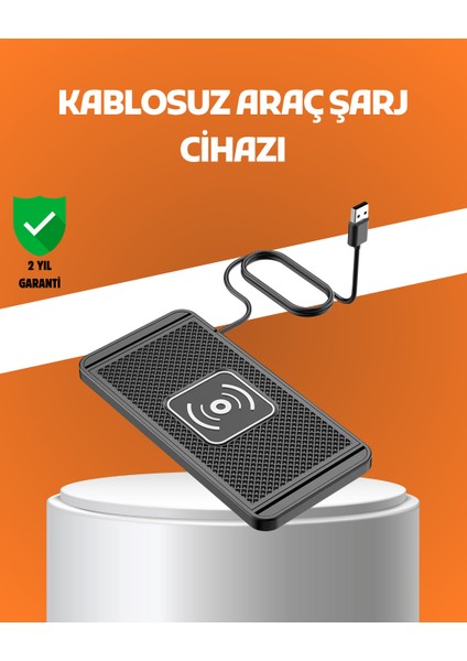 Araç Içi Kablosuz Şarj Pedi – Manyetik Güçlü Tutuş, Hızlı Şarj Özelliği