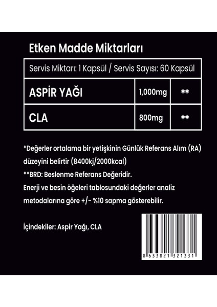 Cla 60 Capsül fiyatları