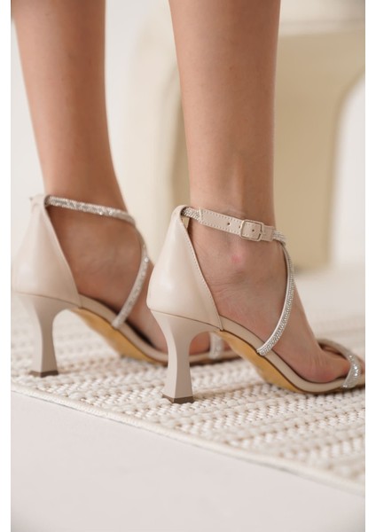 Cressida Bej Kadın Topuklu Sandalet indirimleri