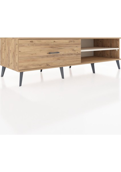 Kronos Tv Ünitesi Tek Raflı Tek Çekmeceli 176X59X51 Çam-Aytaşı/çam fiyatları