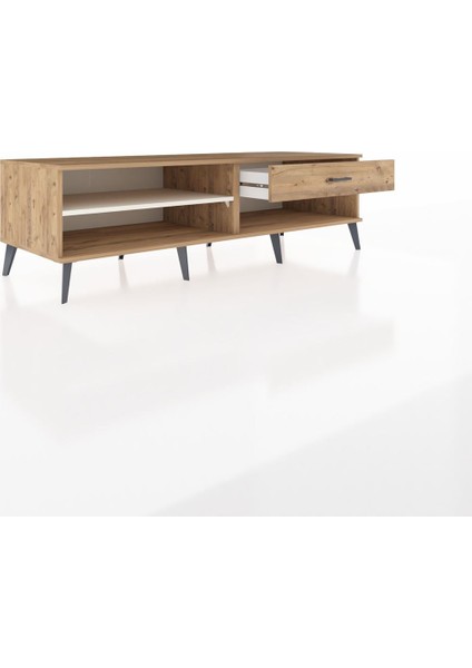 Kronos Tv Ünitesi Tek Raflı Tek Çekmeceli 176X59X51 Çam-Aytaşı/çam indirimleri