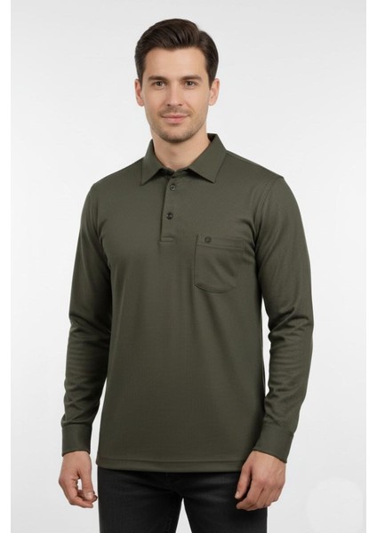 Erkek Gömlek Yaka Kol Manşetli Cepli Sweat 4249 BGL-ST04862