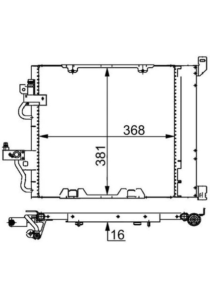 KLİMA RADYATÖRÜ KONDENSERİ OPEL ASTRA H 2004-2010 ZAFIRA B 2005-2015 1.3-1.7-1.9 CDTI-DT-DTH-DTL 13129195 93178961 1850099