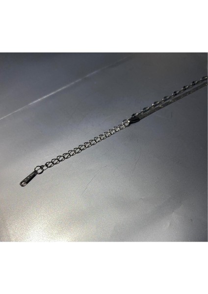 Stainles Steel Zirkon Taşlı Çelik Ikili Bileklik modelleri