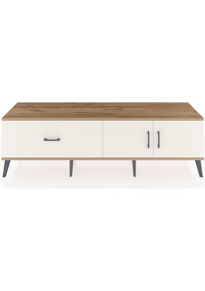 Hyperion Tv Ünitesi Tek Raflı Tek Çekmeceli 2 Kapaklı 176X44X51 Çam-Aytaşı/aytaşı