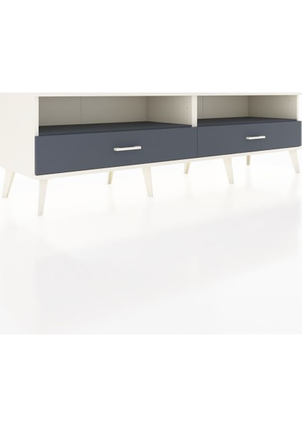 Hyperion Tv Ünitesi 2 Raflı 2 Çekmeceli 176X44X51 Aytaşı-Antrasit/antrasit fiyatları