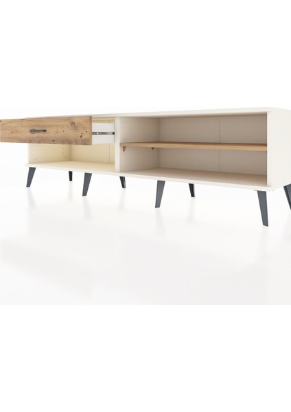 Hyperion Tv Ünitesi Tek Raflı Tek Çekmeceli 176X44X51 Aytaşı-Çam/çam fırsatları