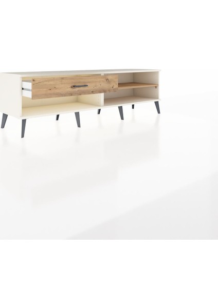 Hyperion Tv Ünitesi Tek Raflı Tek Çekmeceli 176X44X51 Aytaşı-Çam/çam indirimleri