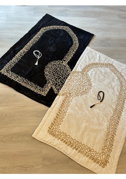 Kalpli Seccade Eşli Çift Seccade Tesbihli Gelin Damat Bohçası Hediyelik Çeyizlik modelleri