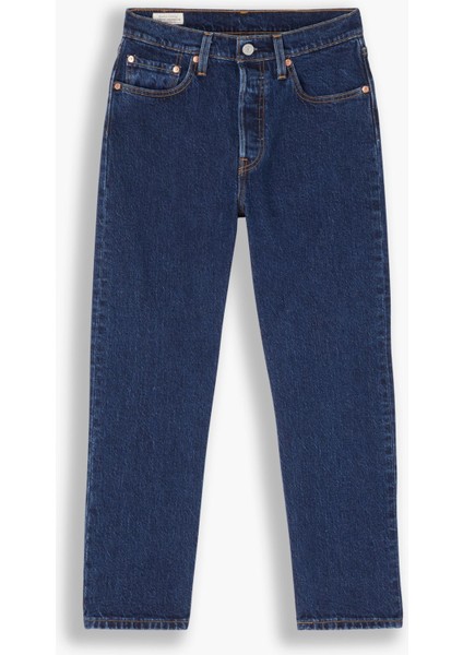 501 Crop Salsa Stonewash Kadın Lacivert Jean Kot Denim Pantolon A7739-0000 fırsatları