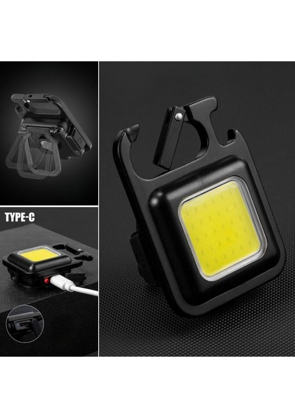 3 LED Modlu Mini Asılabilen LED Kamp Aydınlatması Güçlü El Feneri Açacaklı -Mıknatıslı modelleri