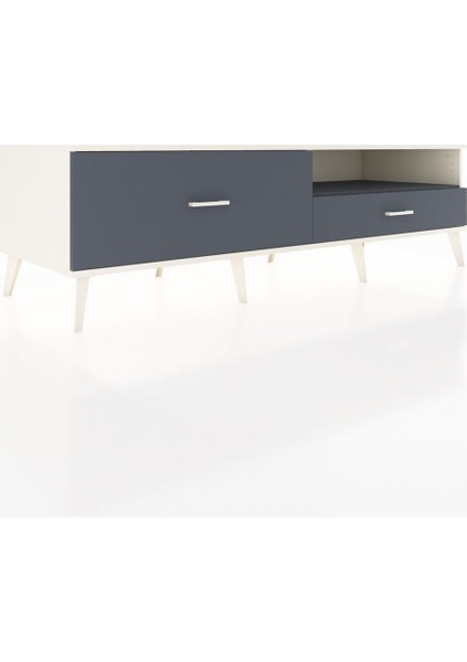 Kronos Tv Ünitesi Tek Raflı 2 Çekmeceli 176X59X51 Aytaşı-Antrasit/antrasit fiyatları