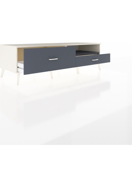 Kronos Tv Ünitesi Tek Raflı 2 Çekmeceli 176X59X51 Aytaşı-Antrasit/antrasit indirimleri