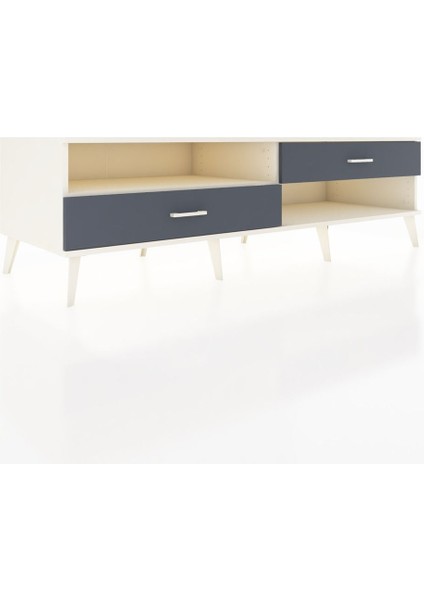 Kronos Tv Ünitesi Tek Raflı 2 Çekmeceli 176X59X51 Aytaşı-Aytaşı/antrasit fiyatları