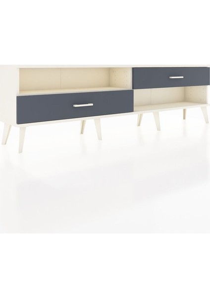 Arges Tv Ünitesi Tek Raflı 2 Çekmeceli 176X30X51 Aytaşı-Aytaşı/antrasit fiyatları