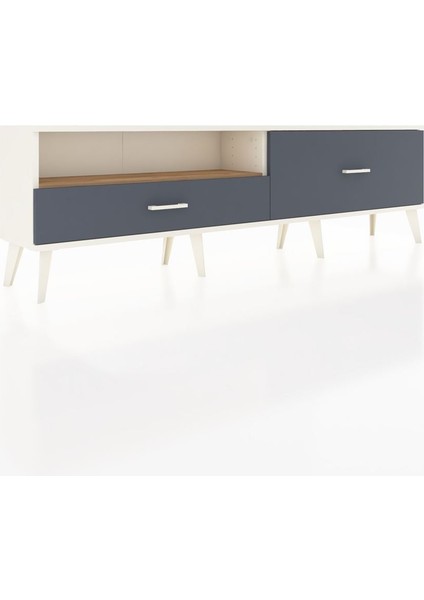 Arges Tv Ünitesi Tek Raflı 2 Çekmeceli 176X30X51 Aytaşı-Çam/antrasit fiyatları