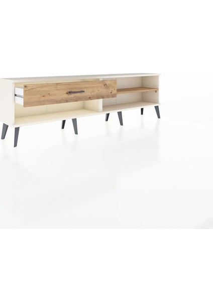 Arges Tv Ünitesi Tek Raflı Tek Çekmeceli 176X30X51 Aytaşı-Çam/çam indirimleri