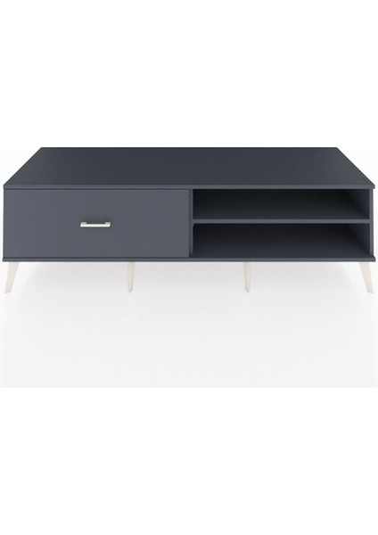 Kronos Tv Ünitesi Tek Raflı Tek Çekmeceli 176X59X51 Antrasit-Antrasit/antrasit