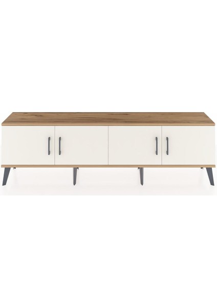 Arges Tv Ünitesi 2 Raflı 4 Kapaklı 176X30X51 Çam-Aytaşı/aytaşı