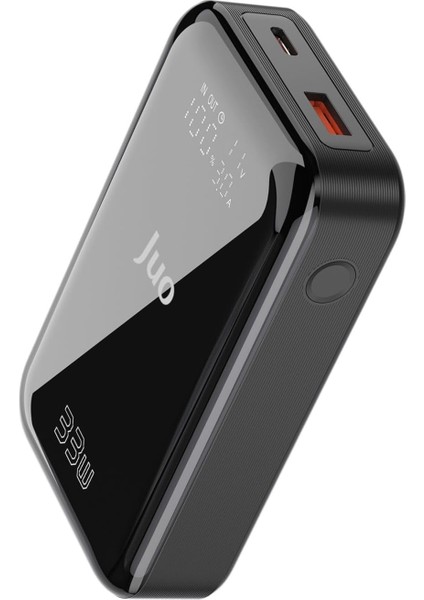 10000MAH 33W LED Watt Amper Göstergeli Usb-A + Type-C Powerbank Taşınabilir Hızlı Şarj Cihazı