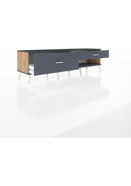 Hyperion Tv Ünitesi 2 Çekmeceli 176X44X51 Çam-Antrasit/antrasit indirimleri